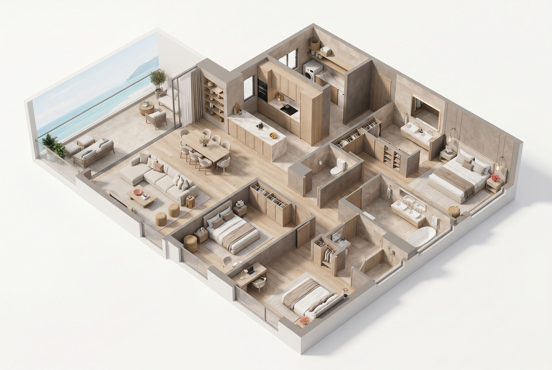 4 Bedroom floor plan